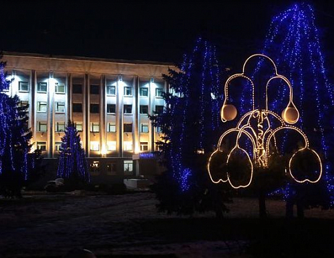 Праздничную иллюминация в Советском районе включат 24 декабря