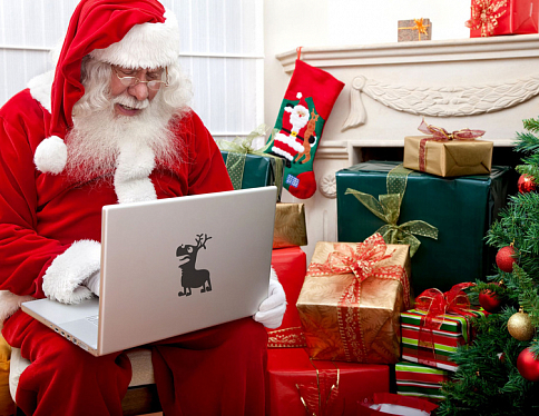 Дед Мороз из Беловежской пущи налаживает общение по Skype